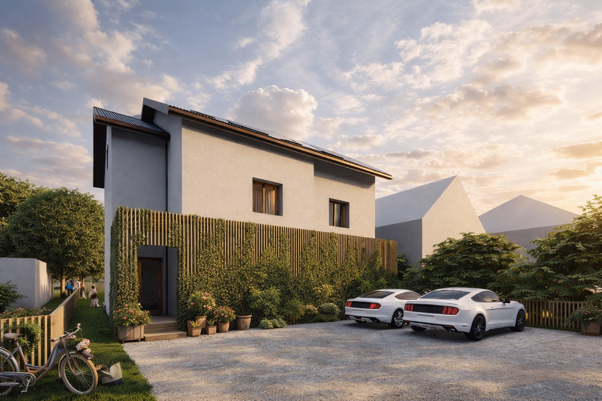 Přední pohled na rekonstruovaný dům Čeladná 421